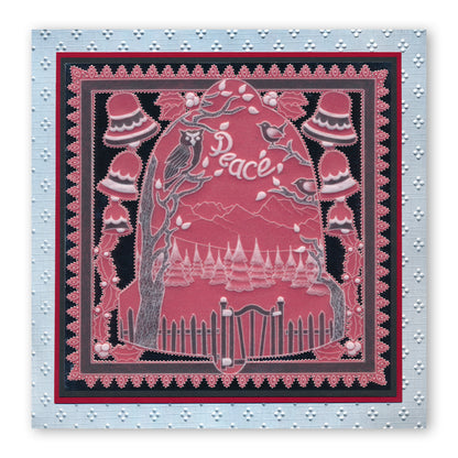 During this Christmas Verse No. 3 - Bell A5 Square Groovi Plate