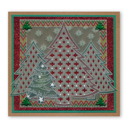 During this Christmas Verses A5 Square Groovi Plate Set