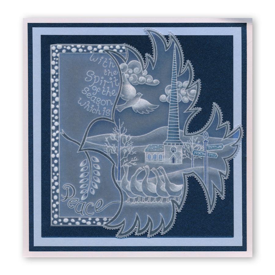 During this Christmas Verses A5 Square Groovi Plate Set