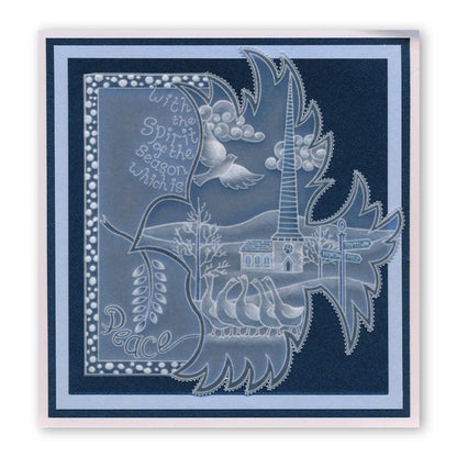 During this Christmas Verses A5 Square Groovi Plate Set