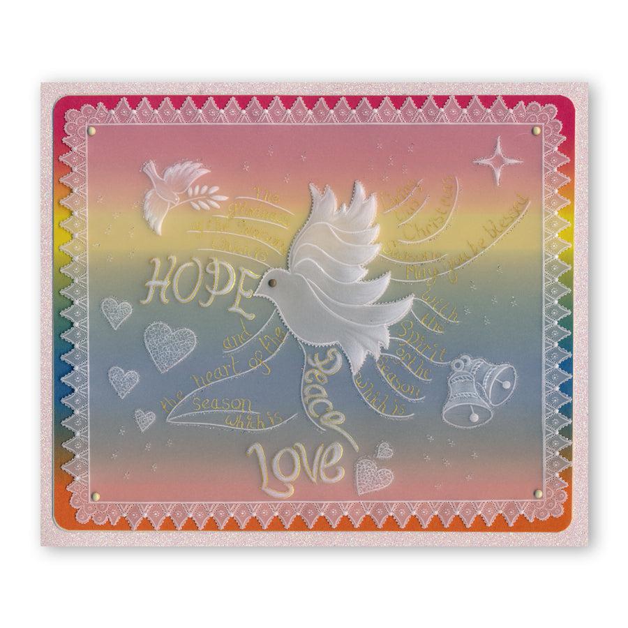 During this Christmas Verses A5 Square Groovi Plate Set