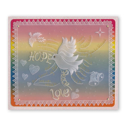 During this Christmas Verses A5 Square Groovi Plate Set