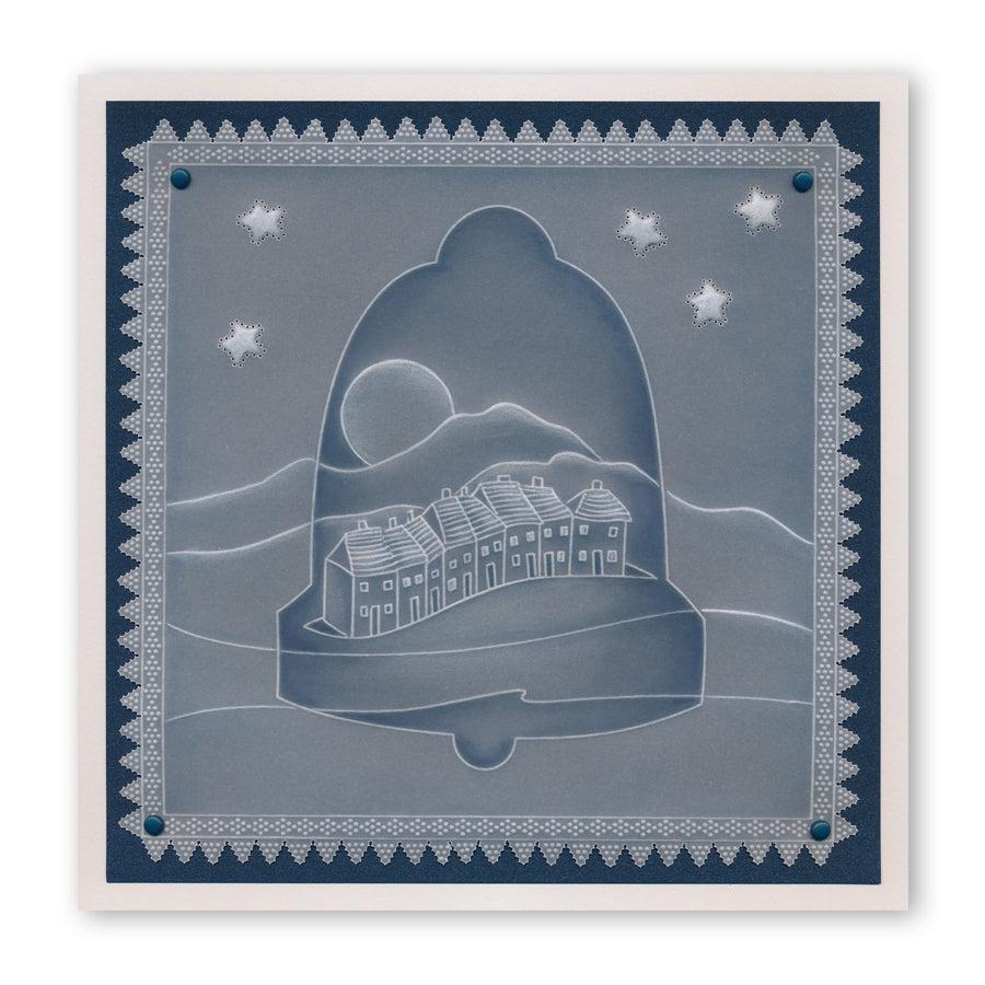 During this Christmas Verses A5 Square Groovi Plate Set