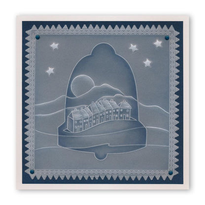 During this Christmas Verses A5 Square Groovi Plate Set