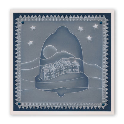 During this Christmas Verse No. 3 - Bell A5 Square Groovi Plate