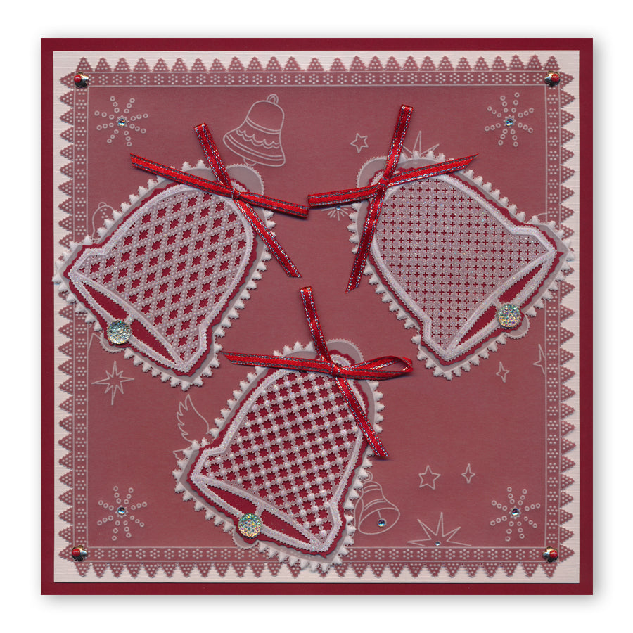 During this Christmas Verse No. 3 - Bell A5 Square Groovi Plate