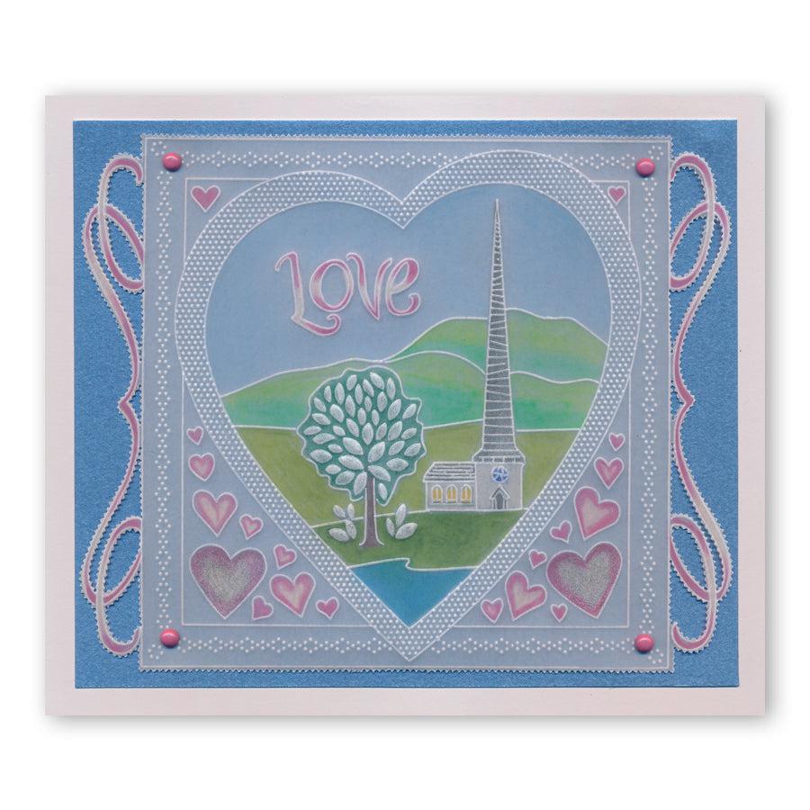 During this Christmas Verses A5 Square Groovi Plate Set