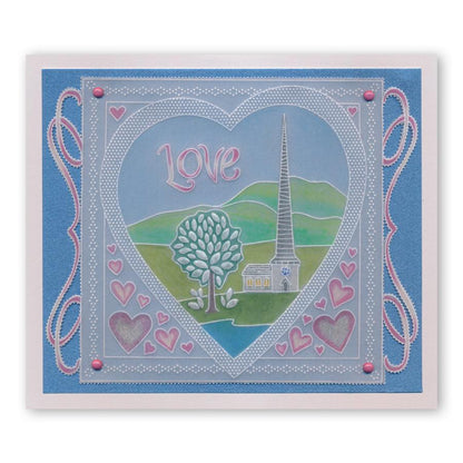 During this Christmas Verses A5 Square Groovi Plate Set