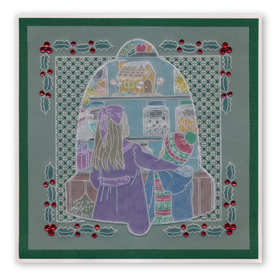 During this Christmas Verse No. 3 - Bell A5 Square Groovi Plate