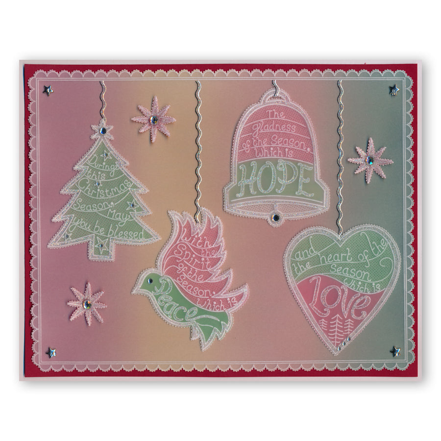 During this Christmas Verse No. 1 - Tree A5 Square Groovi Plate