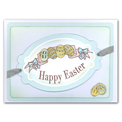 Easter Banner A6 Square Stamp & Mask Set