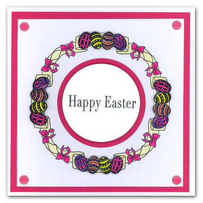 Easter Banner A6 Square Stamp & Mask Set