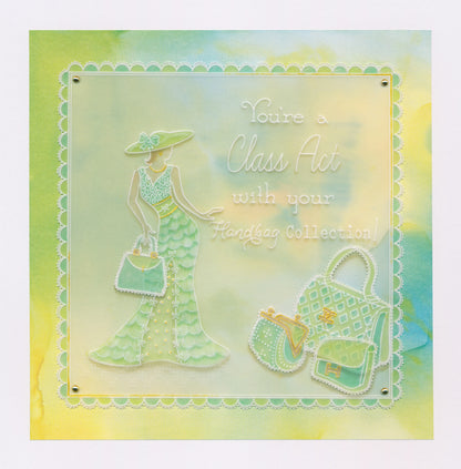 Barbara's Elegant Ladies - Elegance A5 Square Groovi Plate