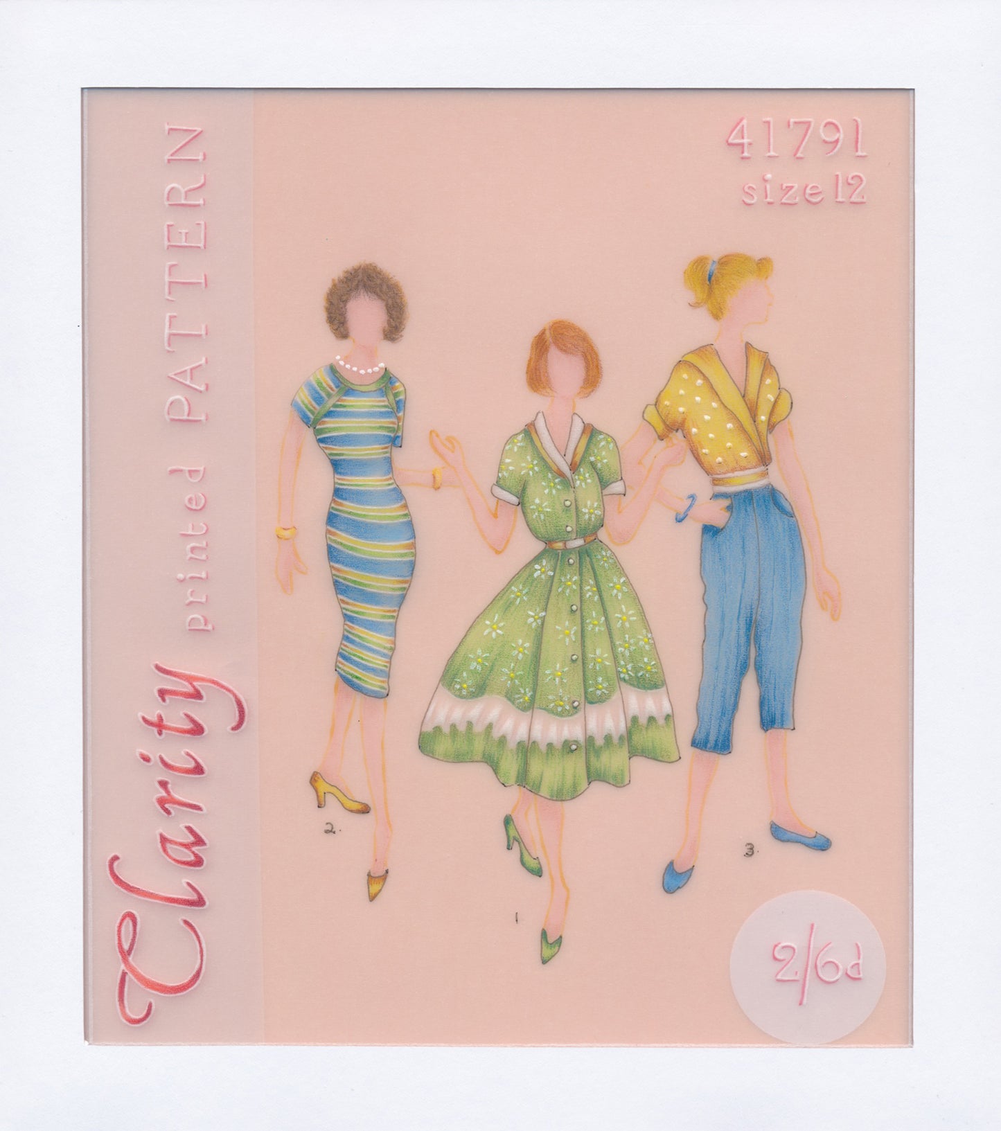 Barbara's Elegant Ladies - Grace A5 Square Groovi Plate