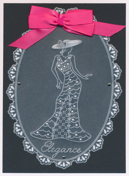 Barbara's Elegant Ladies - Elegance A5 Square Groovi Plate