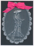 Barbara's Elegant Ladies - Elegance A5 Square Groovi Plate