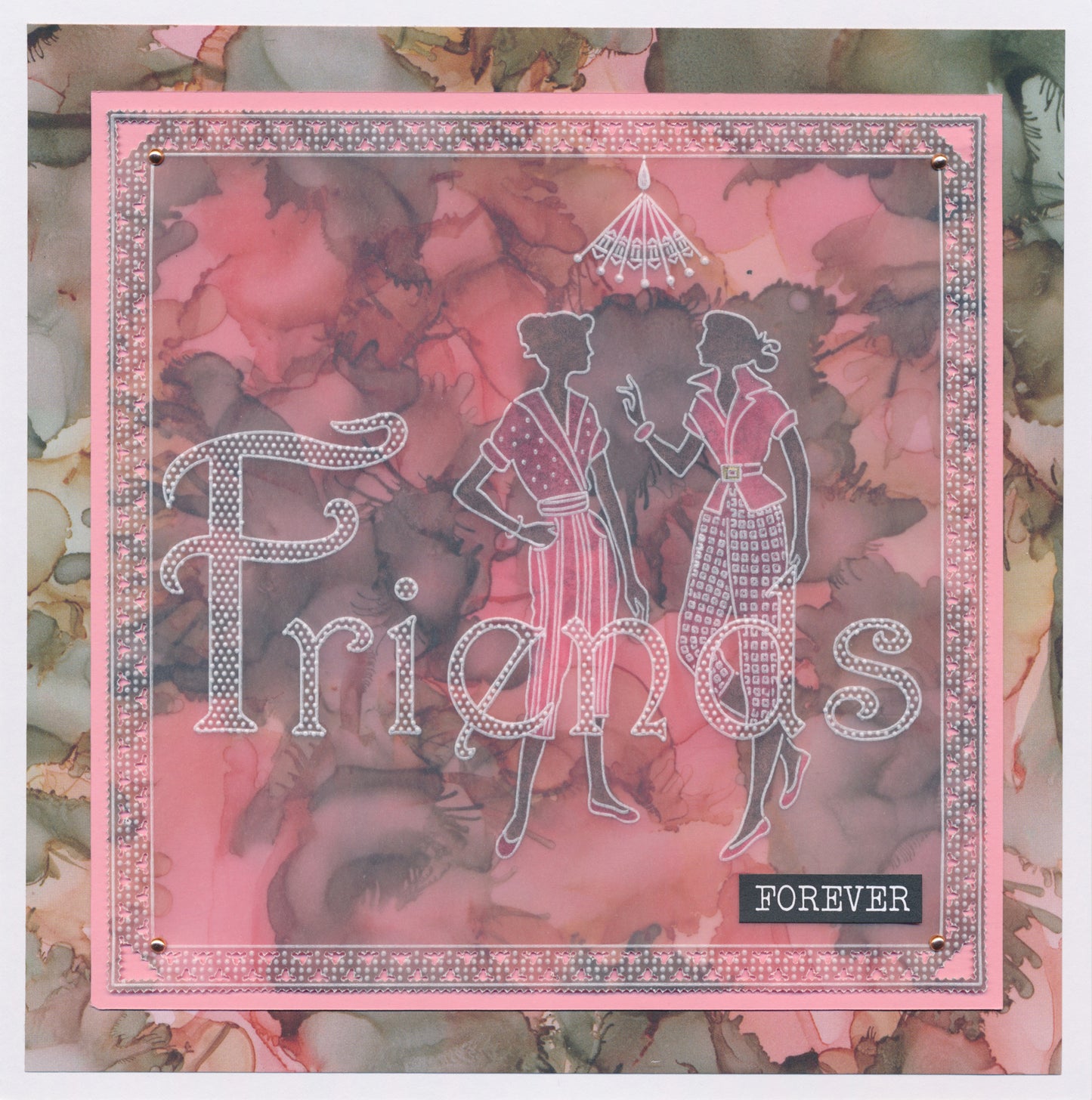 Barbara's Elegant Ladies - Grace A5 Square Groovi Plate