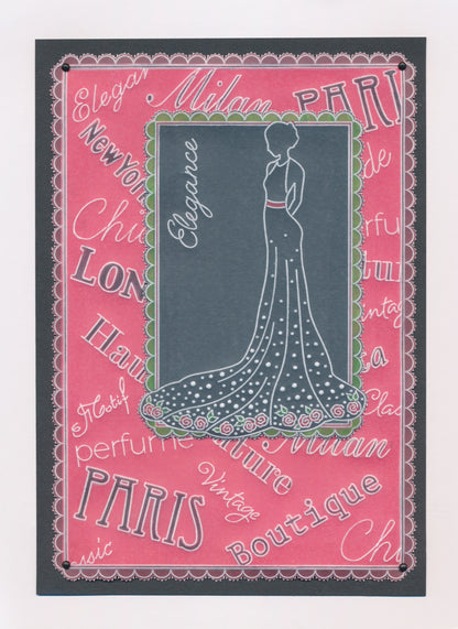 Barbara's Elegant Ladies - Elegance A5 Square Groovi Plate