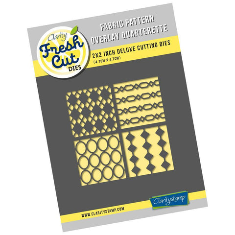 Fabric Pattern Overlay Quarterette - Aperture Clarity Fresh Cut Die