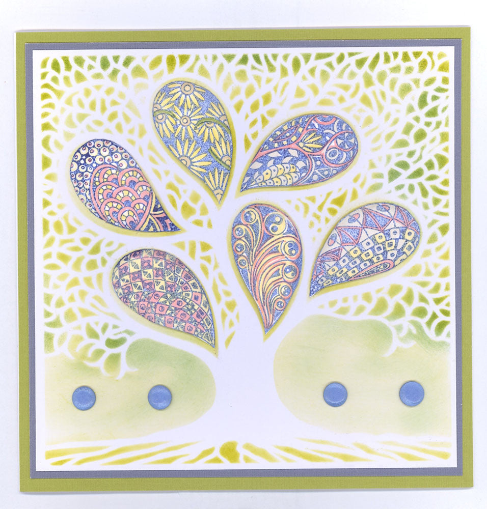 Family Tree 7" x 7" Stencil