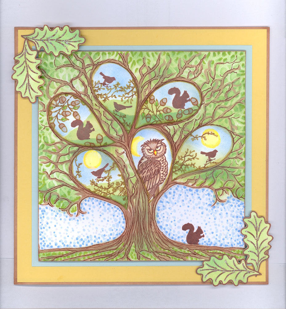 Family Tree 7" x 7" Stencil