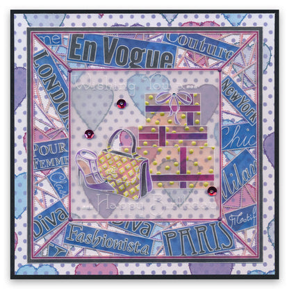 Fashion Phrases A5 Square Groovi Plate