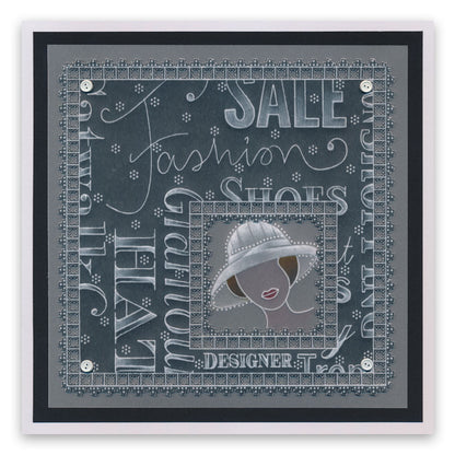 Fashion Phrases & Elegant Expressions A5 Square Groovi Plate Set