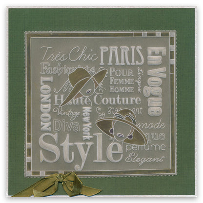 Fashion Phrases & Elegant Expressions A5 Square Groovi Plate Set