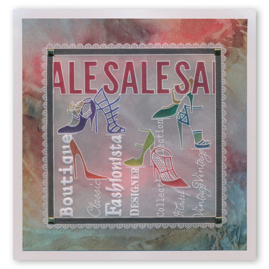 Fashion Phrases A5 Square Groovi Plate