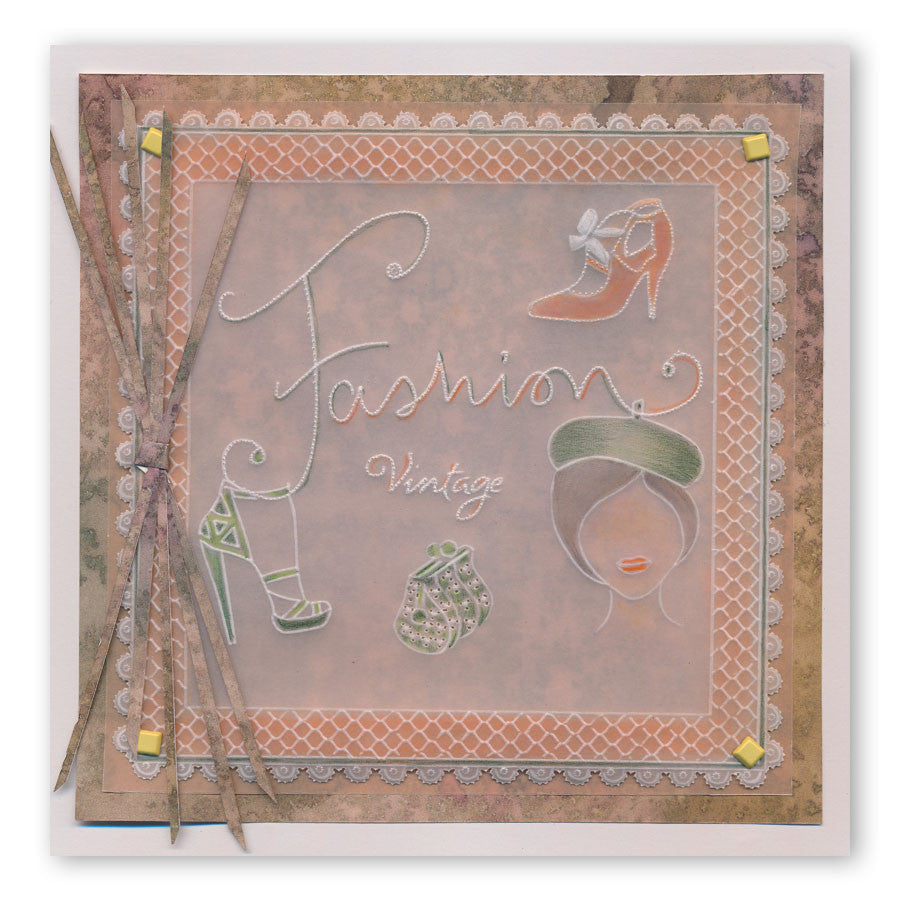 Fashion Phrases A5 Square Groovi Plate