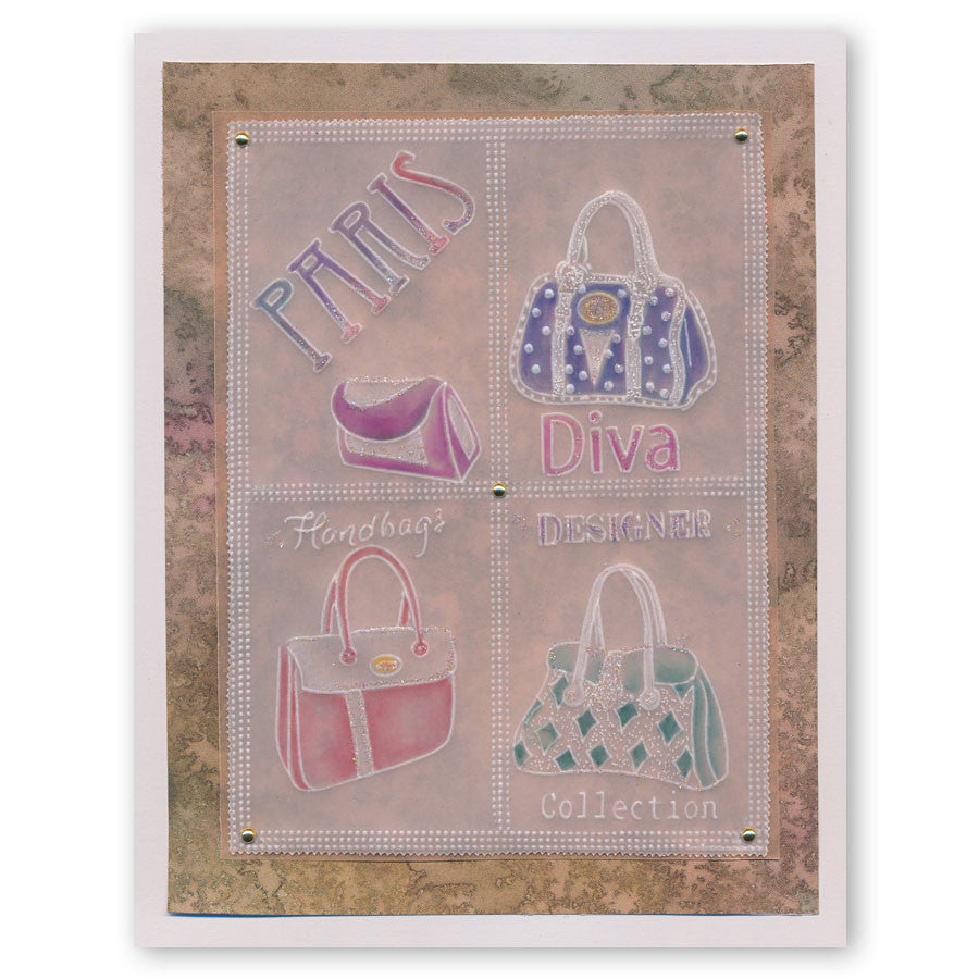 Fashion Phrases & Elegant Expressions A5 Square Groovi Plate Set