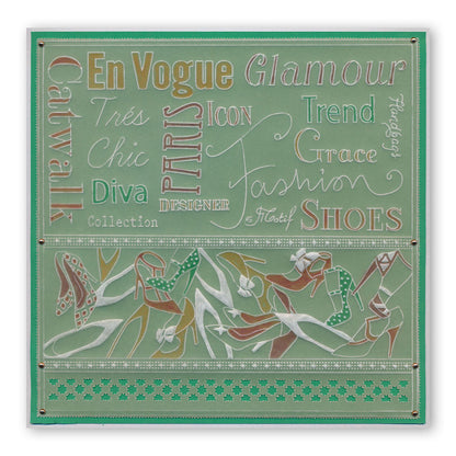 Fashion Phrases A5 Square Groovi Plate