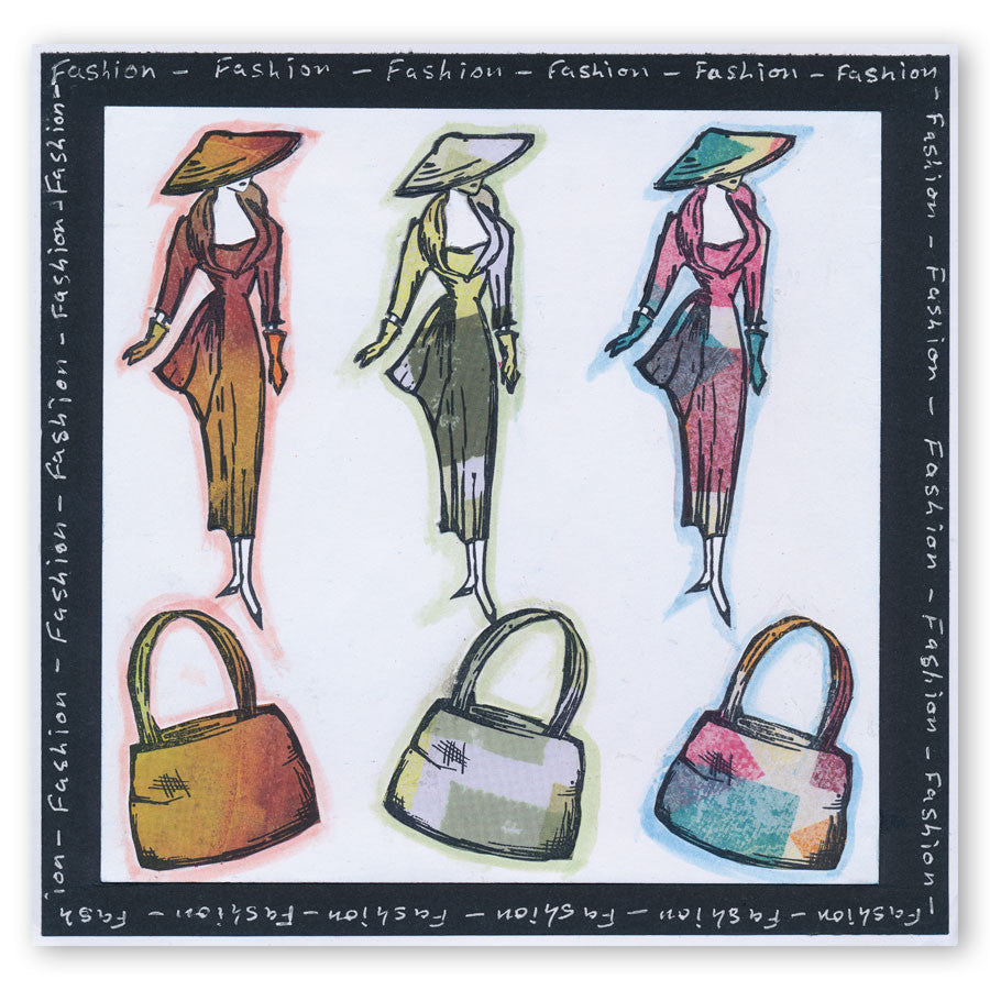 Fashion Phrases & Elegant Expressions A5 Square Groovi Plate Set