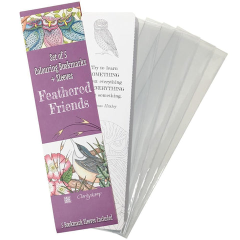 Colouring Bookmarks - Feathered Friends Collection