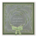 Willowy Wreath A5 Square Groovi Plate