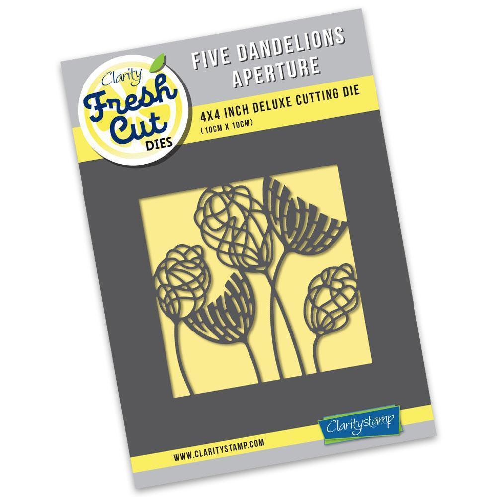 Five Dandelions Aperture Clarity Fresh Cut Die