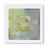 Floral Alphabet A6 Square Groovi Plate Collection
