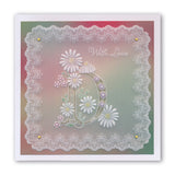 Floral Alphabet - Letter D A6 Square Groovi Plate