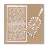 Floral Flourish - Three Way Overlay A4 Stamp Set