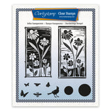 Linocut - Daisy Overlay A5 Stamp Set