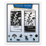 Barbara's Linocut - Wildflowers A5 Square Stamp Set