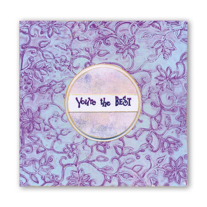 Floral Flourish 7" x 7" Frameless Stencil