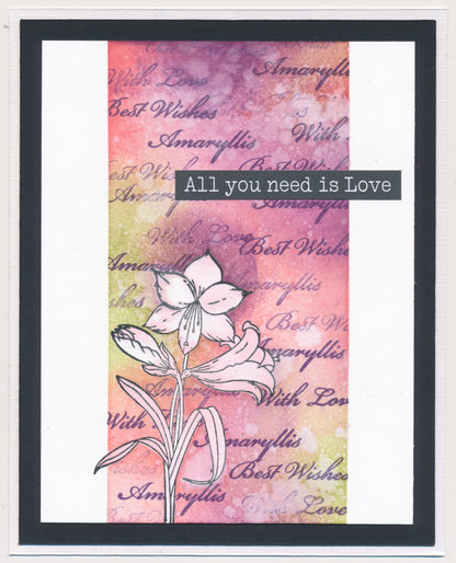 Linda's Amaryllis A6 Stamp & Mask Set