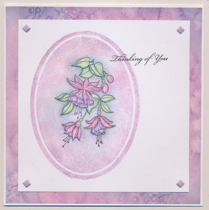 Linda's Fuchsia A6 Stamp & Mask Set