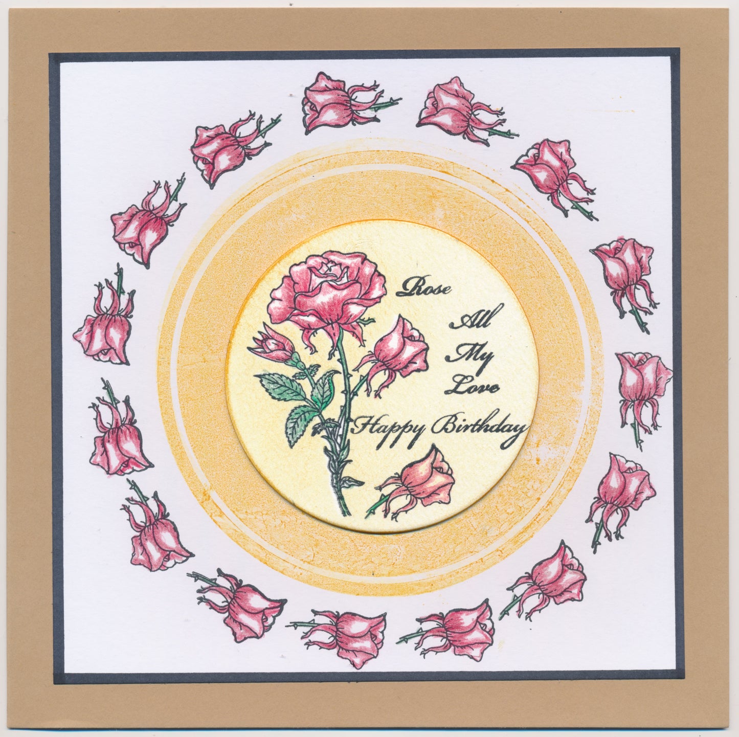 Linda's Rose A6 Stamp & Mask Set