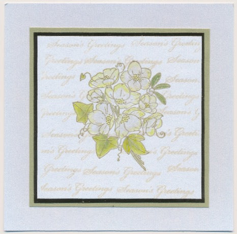 Linda's Christmas Rose A6 Stamp & Mask Set