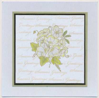 Linda's Christmas Rose A6 Stamp & Mask Set