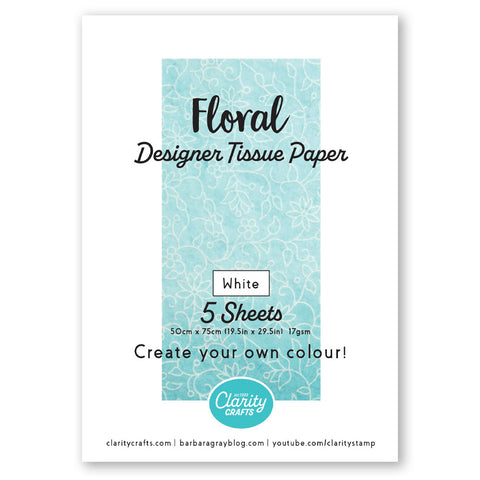Floral Designer Tissue Paper (5 Sheets)