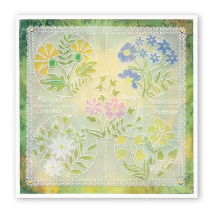 Floral Friends Rounds Collection A6 Square Groovi Baby Plate Set