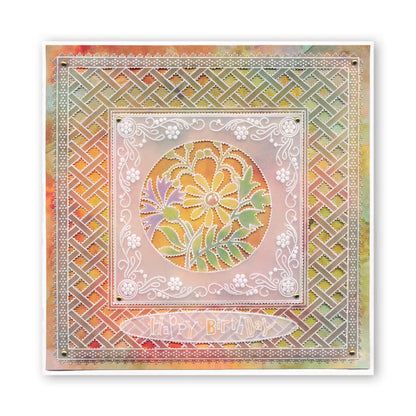 Floral Friends Rounds Collection A6 Square Groovi Baby Plate Set